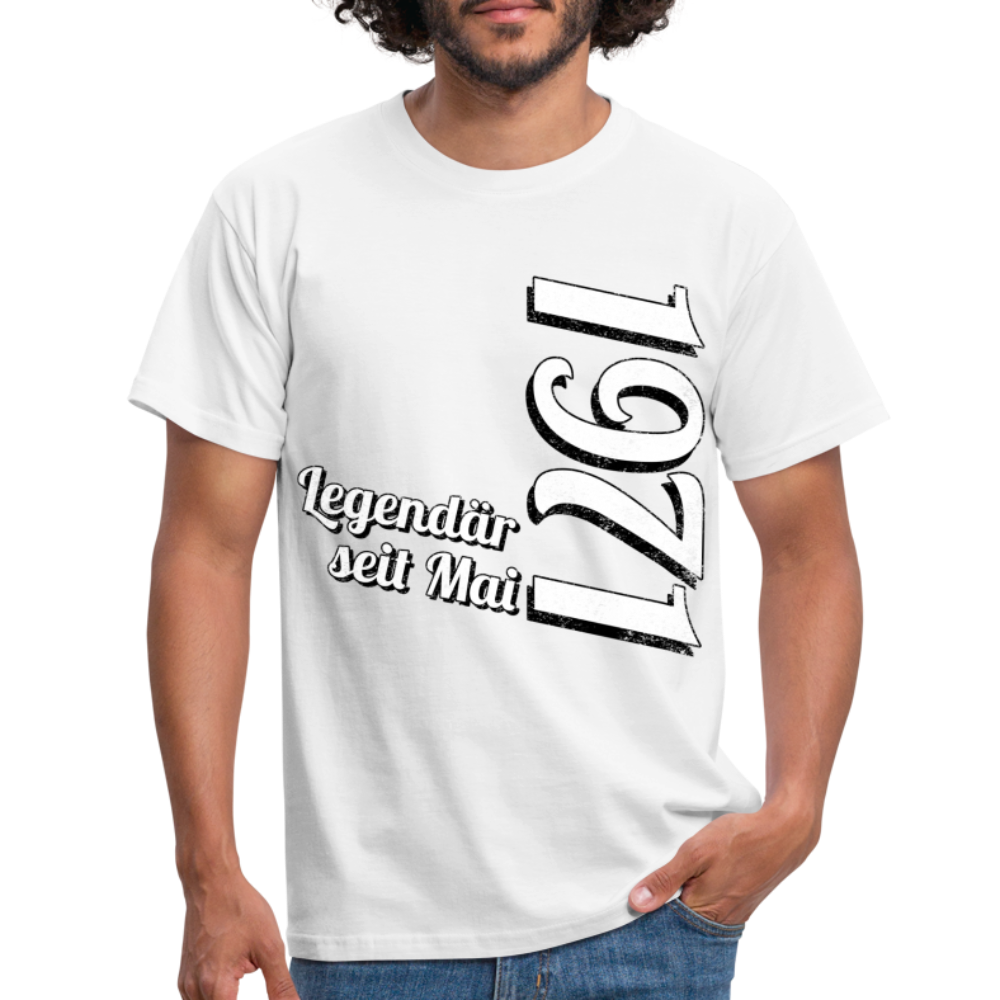 Geburtstags Geschenk Shirt Legendär seit Mai 1971 T-Shirt - white