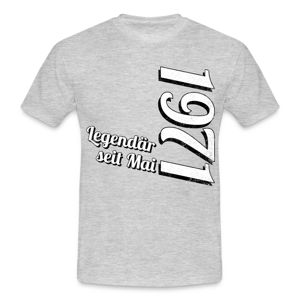 Geburtstags Geschenk Shirt Legendär seit Mai 1971 T-Shirt - heather grey