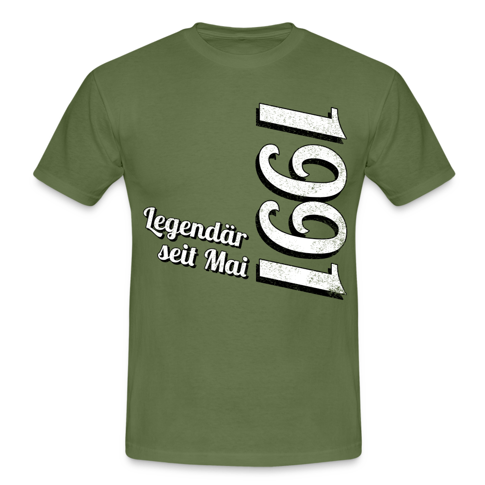 Geburtstags Geschenk Shirt Legendär seit Mai 1991 T-Shirt - military green