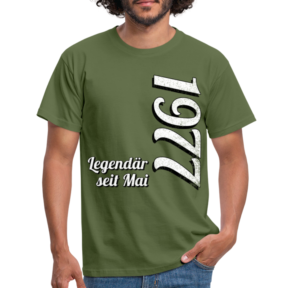 Geburtstags Geschenk Shirt Legendär seit Mai 1977 T-Shirt - military green
