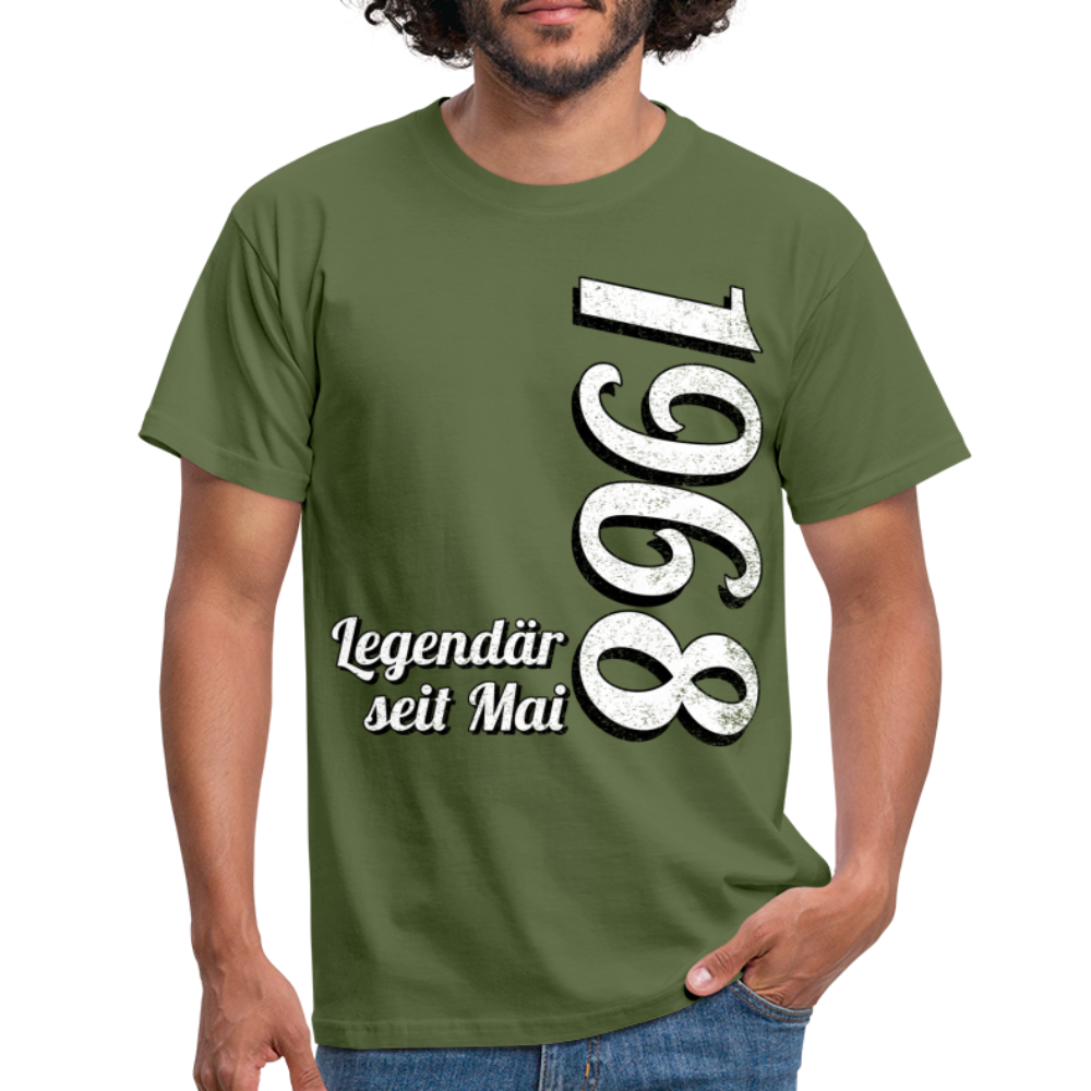 Geburtstags Geschenk Shirt Legendär seit Mai 1968 T-Shirt - military green