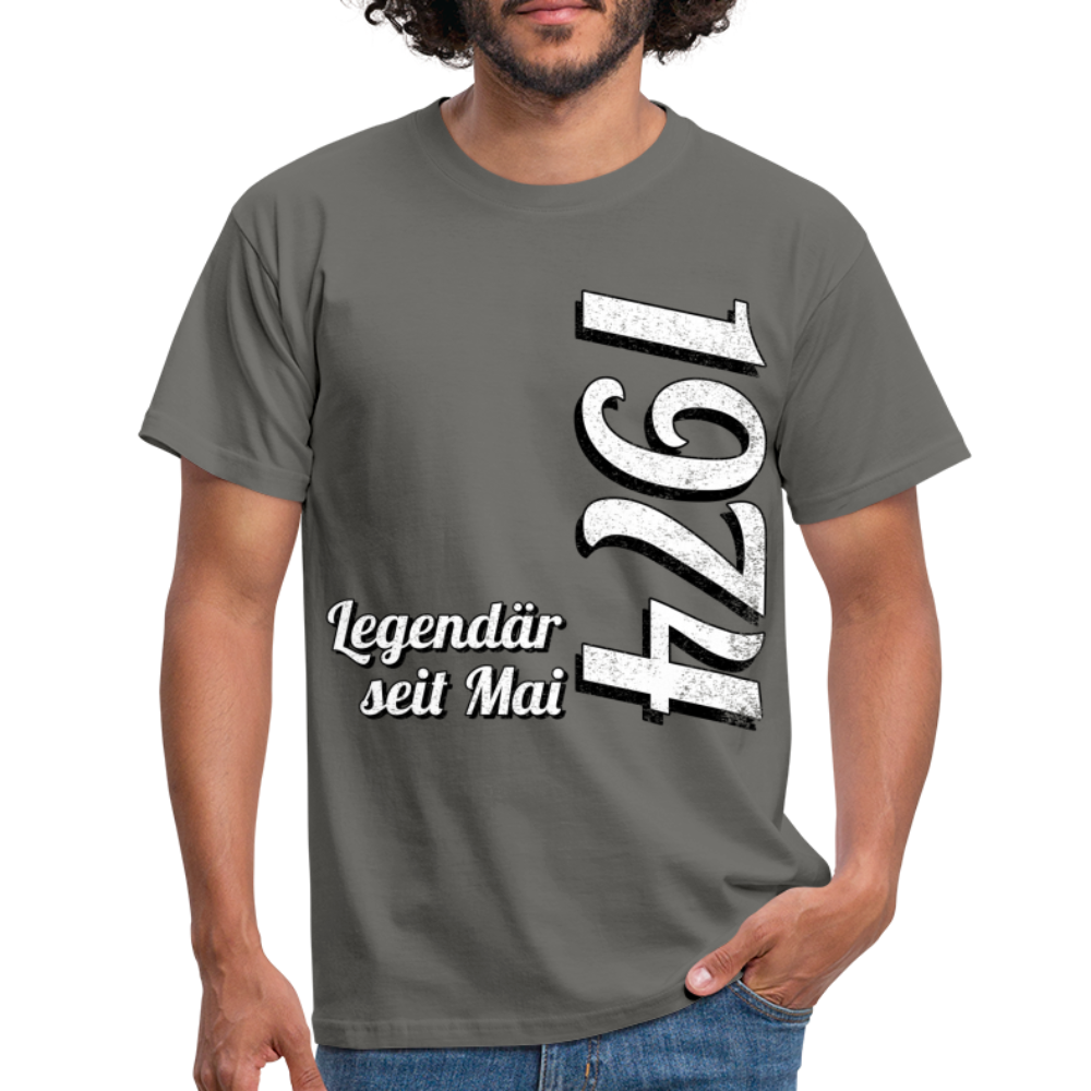 Geburtstags Geschenk Shirt Legendär seit Mai 1974 T-Shirt - graphite grey