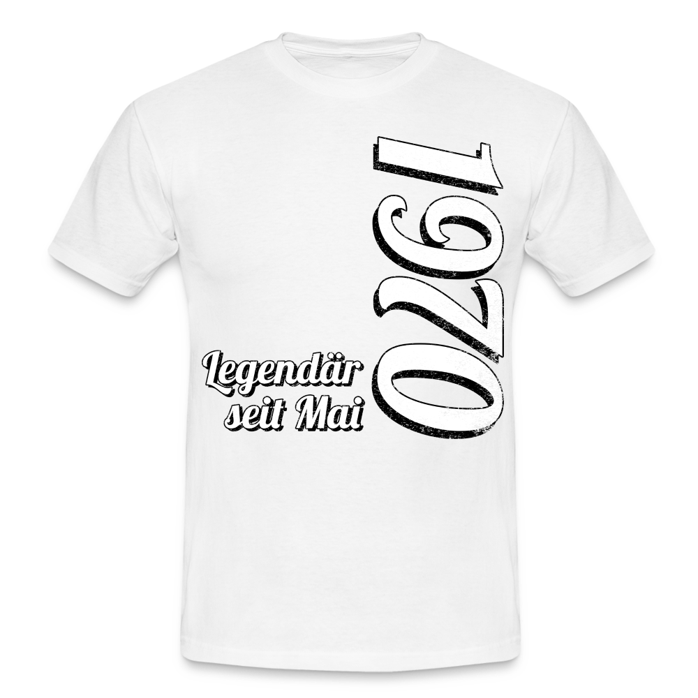 Geburtstags Geschenk Shirt Legendär seit Mai 1970 T-Shirt - white