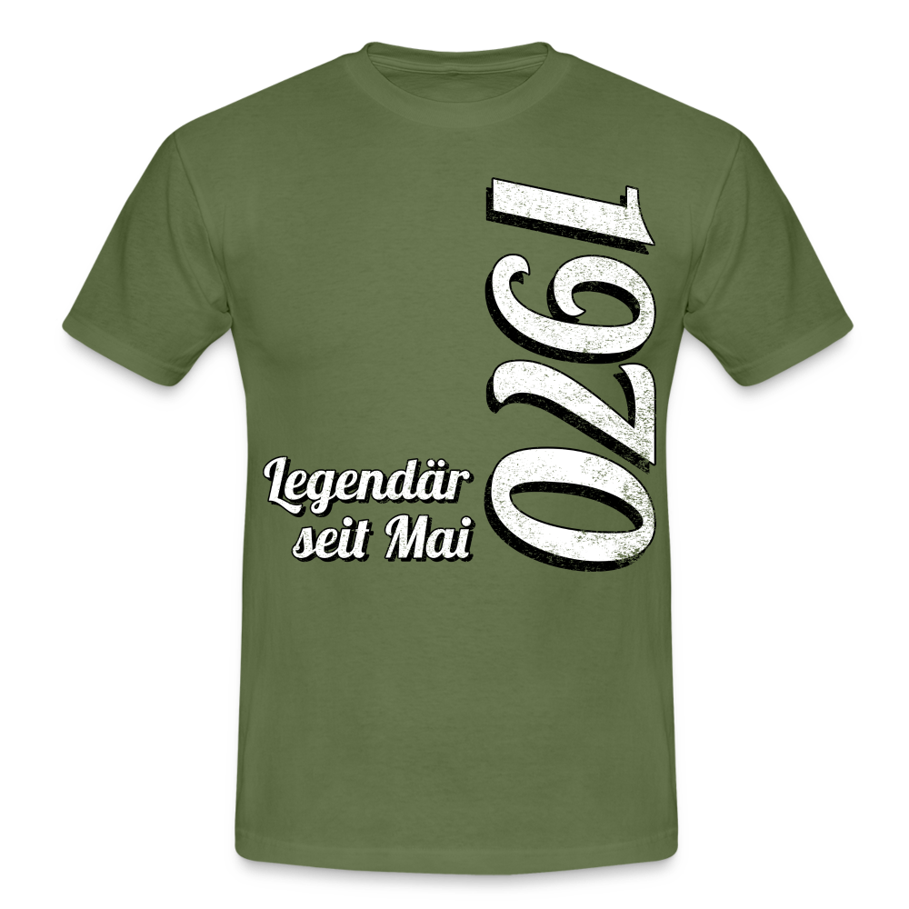 Geburtstags Geschenk Shirt Legendär seit Mai 1970 T-Shirt - military green