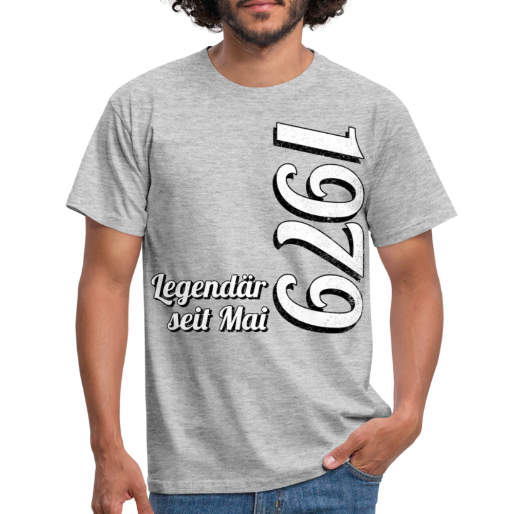 Geburtstags Geschenk Shirt Legendär seit Mai 1979 T-Shirt - heather grey