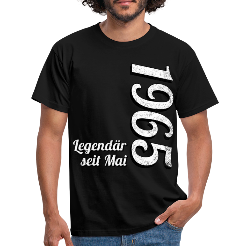 Geburtstags Geschenk Shirt Legendär seit Mai 1965 T-Shirt - black