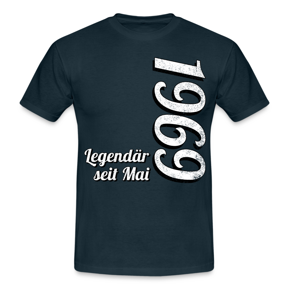 Geburtstags Geschenk Shirt Legendär seit Mai 1969 T-Shirt - navy