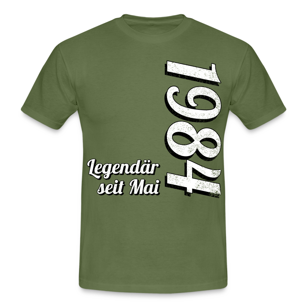 Geburtstags Geschenk Shirt Legendär seit Mai 1984 T-Shirt - military green