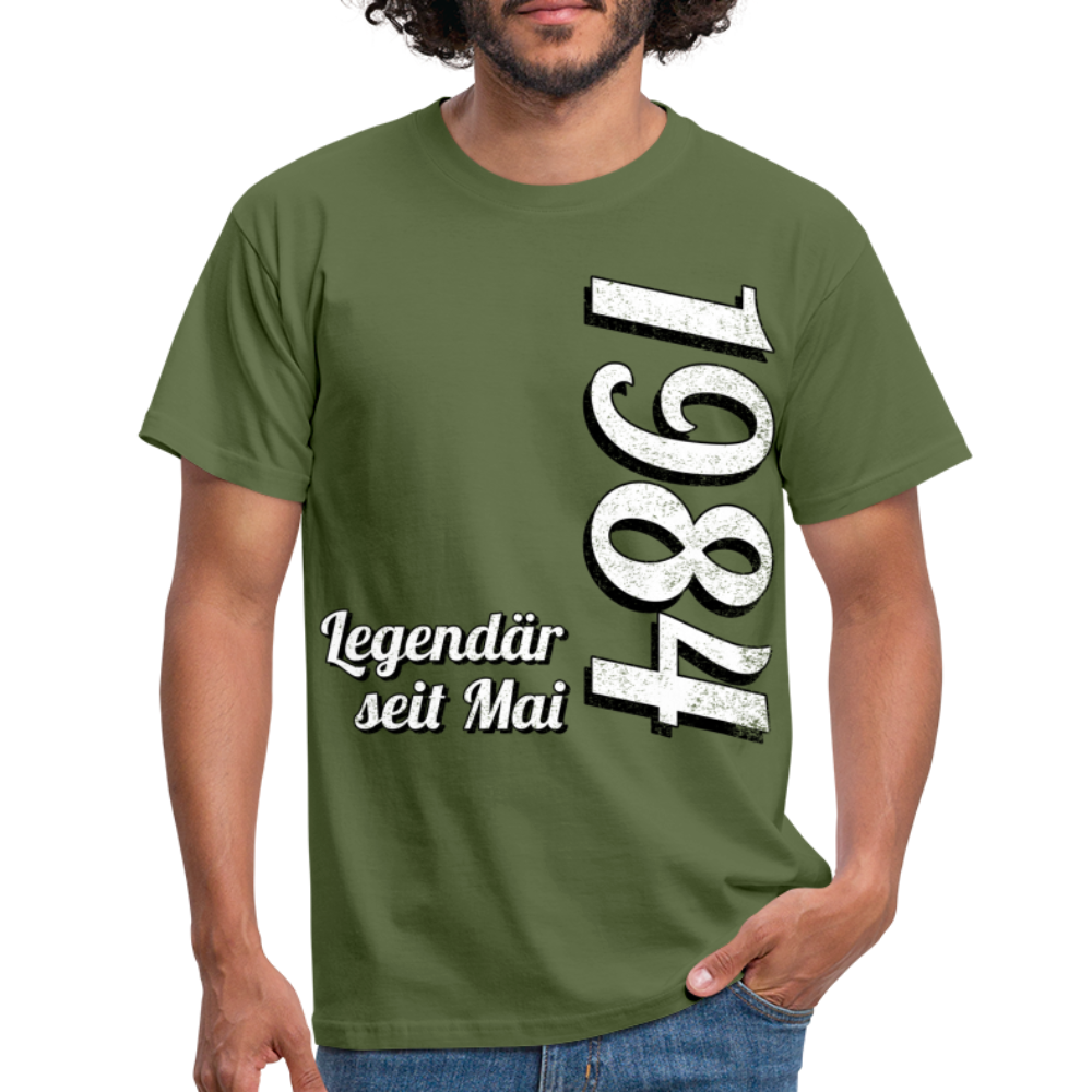 Geburtstags Geschenk Shirt Legendär seit Mai 1984 T-Shirt - military green