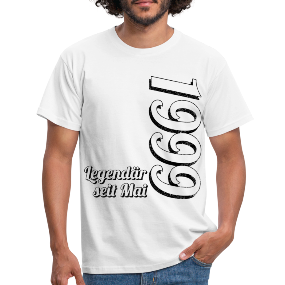 Geburtstags Geschenk Shirt Legendär seit Mai 1999 T-Shirt - white