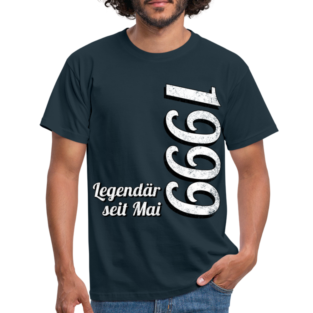 Geburtstags Geschenk Shirt Legendär seit Mai 1999 T-Shirt - navy