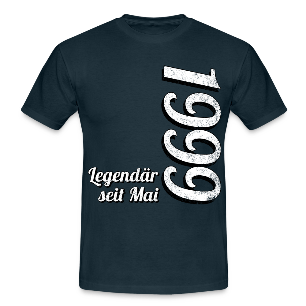 Geburtstags Geschenk Shirt Legendär seit Mai 1999 T-Shirt - navy