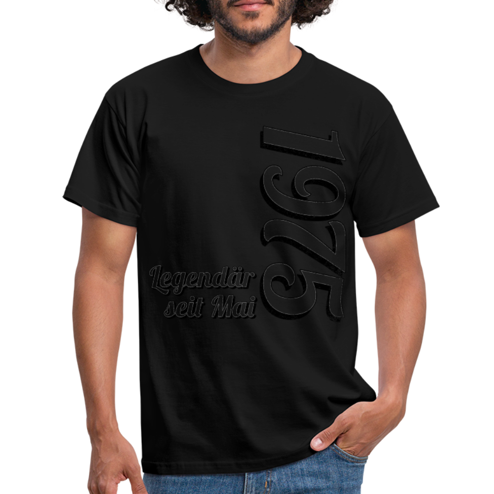 Geburtstags Geschenk Shirt Legendär seit Mai 1975 T-Shirt - black