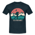 Wander Shirt Berge Wandern Natur Ich bin weg Geschenk Idee T-Shirt - navy