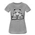 Kaffee Trinker Katze - Brauche jetzt Kaffee lustiges Frauen Premium T-Shirt - heather grey