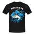 Vatertag Hai Papa is ja da Lustiges Papa Geschenk T-Shirt - black