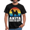 Akita Hund Akita Makes ME Happy T-Shirt - black