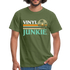 Schallplatten Fan Vinyl Vintage Retro Style T-Shirt - military green