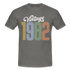 40. Geburtstag Vintage Retro Style Geboren 1982 Männer Geschenk T-Shirt - graphite grey