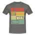 18. Geburtstag Legendär seit März 2004 Männer Geschenk T-Shirt - graphite grey