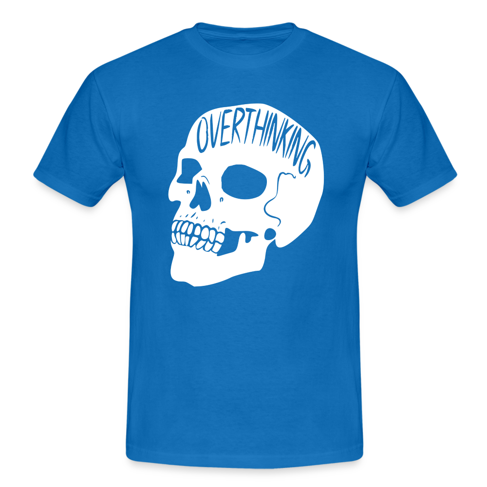 Totenkopf Overthinking Männer T-Shirt - royal blue