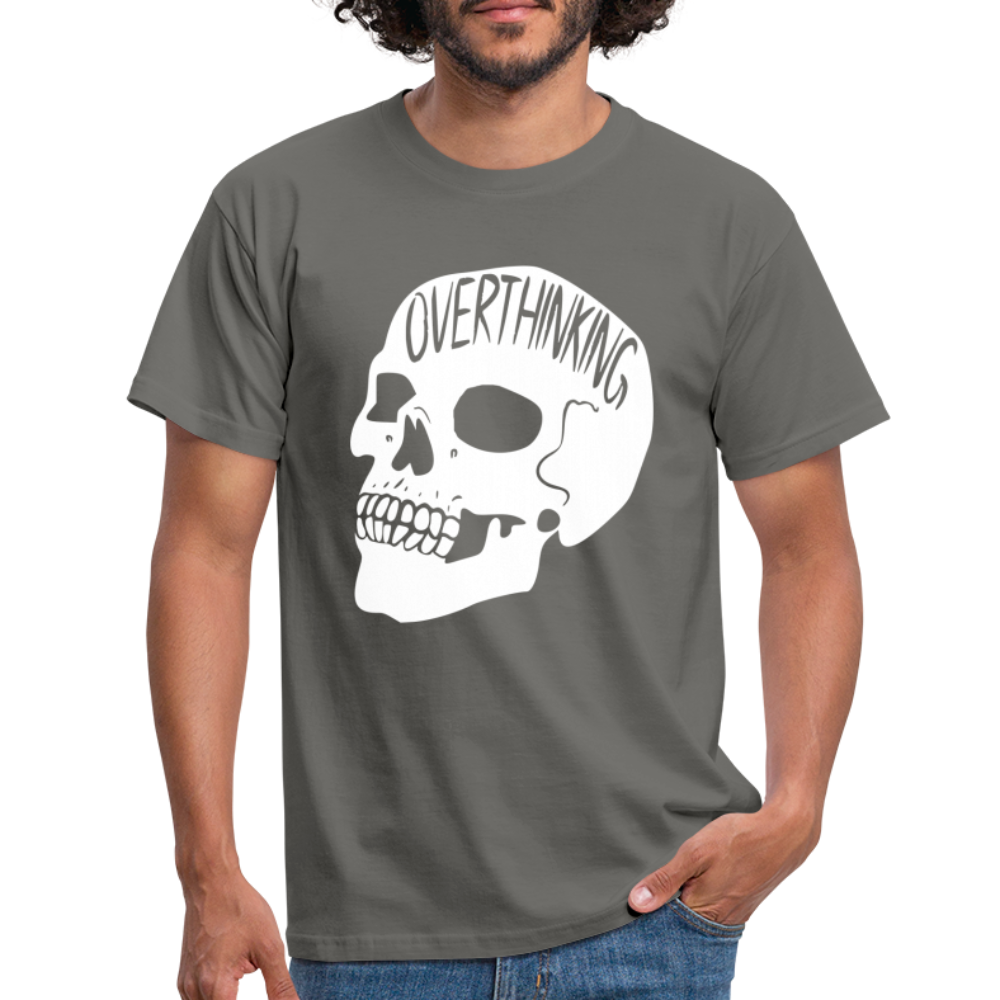 Totenkopf Overthinking Männer T-Shirt - graphite grey