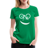 Fahrradfahrerin Fahrrad Smiley Geschenkidee Frauen Premium T-Shirt - kelly green