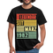 40. Geburtstag Legendär seit März 1982 Männer Geschenk T-Shirt - black