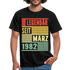 40. Geburtstag Legendär seit März 1982 Männer Geschenk T-Shirt - black