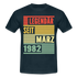 40. Geburtstag Legendär seit März 1982 Männer Geschenk T-Shirt - navy