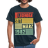40. Geburtstag Legendär seit März 1982 Männer Geschenk T-Shirt - navy