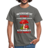 Pilz Sammler Shirt Unterschätze niemals einen alten Mann der Pilze sammelt Männer T-Shirt - graphite grey