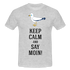 Möwe Keep calm and say moin Hamburg Nordsee Ostsee Lustiges T-Shirt - heather grey