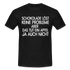 Schokolade löst keine Probleme ein Apfel aber auch nicht T-Shirt - black