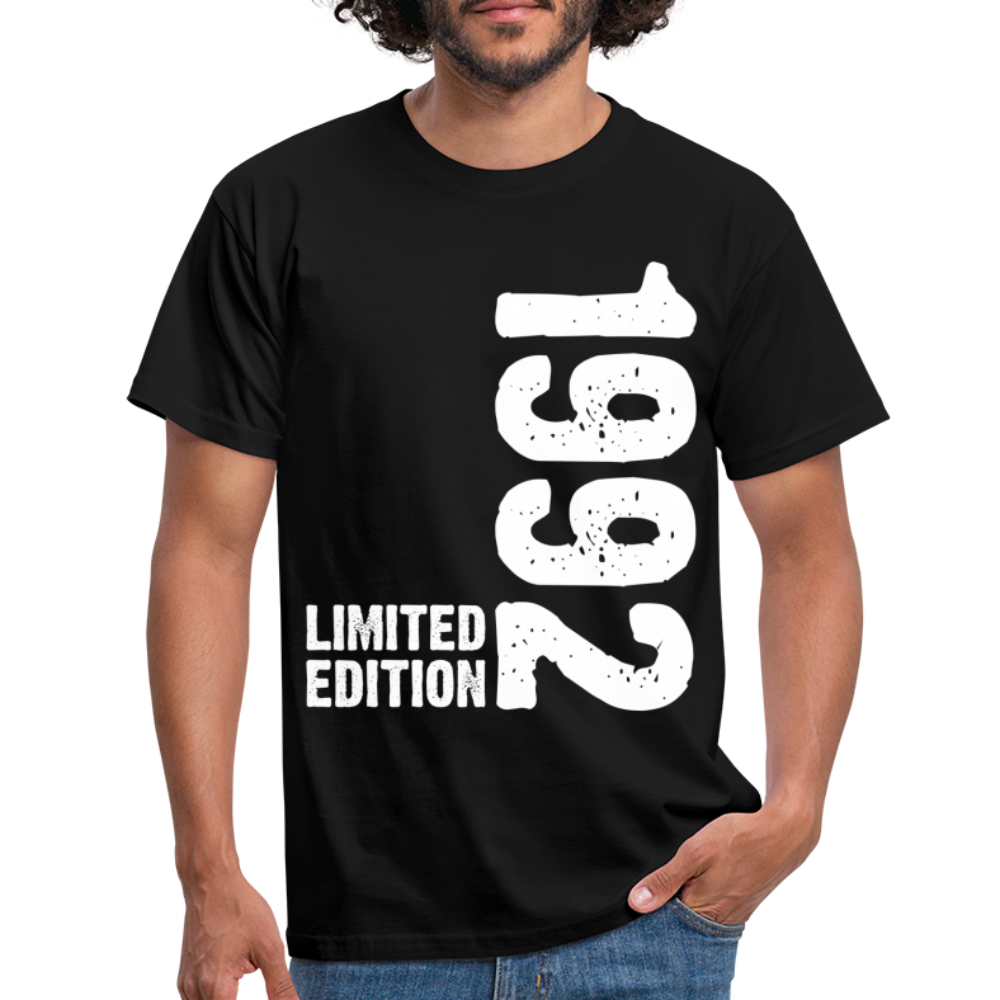 30. Geburtstag Geboren 1992 Limited Edition Retro Männer T-Shirt - black