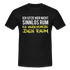 Ich sitze hier nicht sinnlos rum ich verschönere den Raum Witziges T-Shirt - black