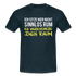 Ich sitze hier nicht sinnlos rum ich verschönere den Raum Witziges T-Shirt - navy