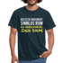 Ich sitze hier nicht sinnlos rum ich verschönere den Raum Witziges T-Shirt - navy