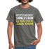 Ich sitze hier nicht sinnlos rum ich verschönere den Raum Witziges T-Shirt - graphite grey
