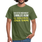 Ich sitze hier nicht sinnlos rum ich verschönere den Raum Witziges T-Shirt - military green