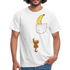 Lustiger Affe Klettert am Shirt hoch Lustiges T-Shirt - white