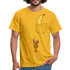 Lustiger Affe Klettert am Shirt hoch Lustiges T-Shirt - yellow