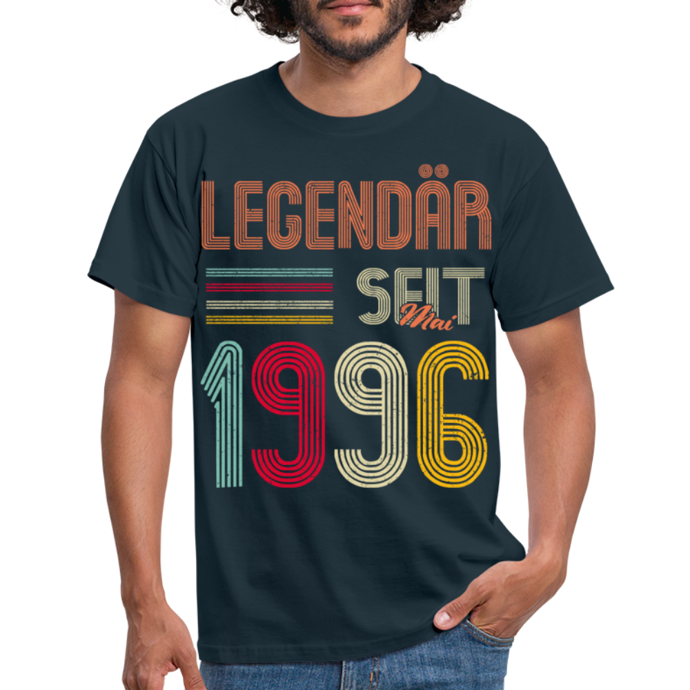 Geburtstags Shirt Im Mai 1996 Geboren Legendär seit 1996 Geschenk T-Shirt - Navy