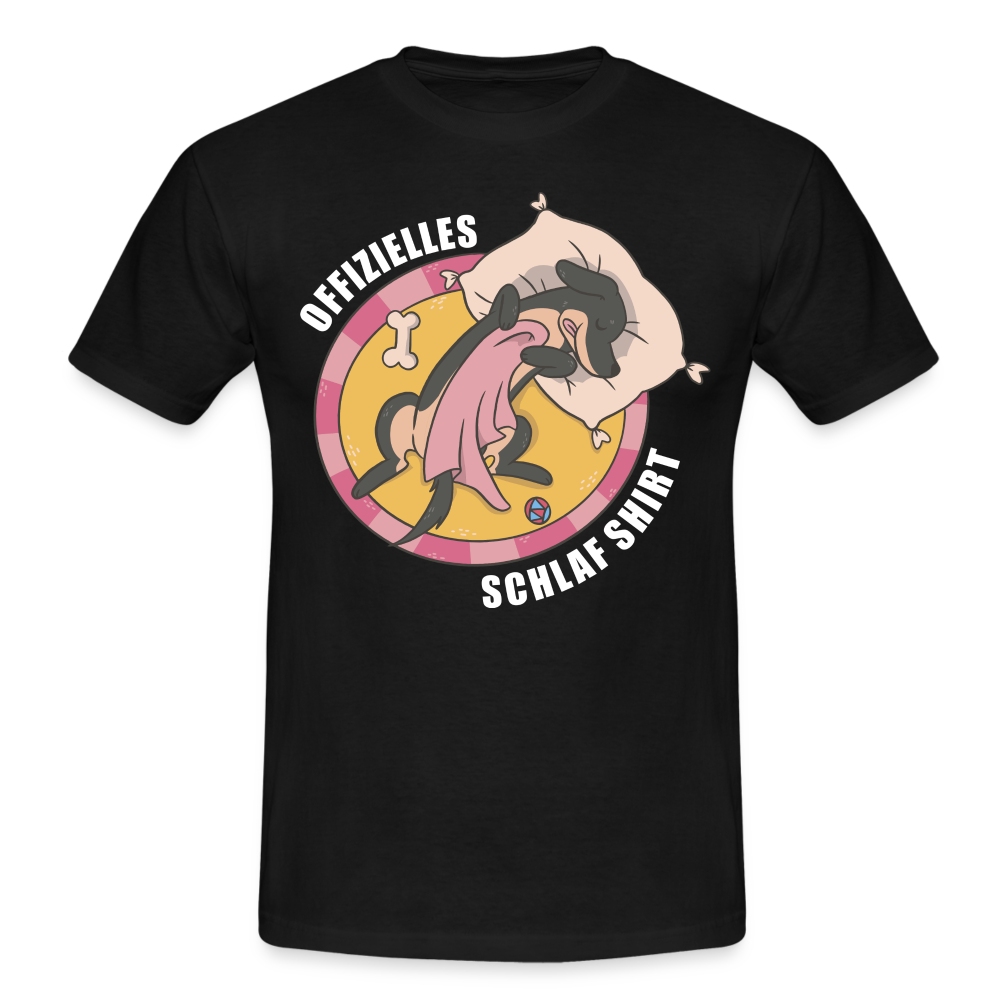 Offizielles Schlaf Shirt Lustiges T-Shirt - Schwarz