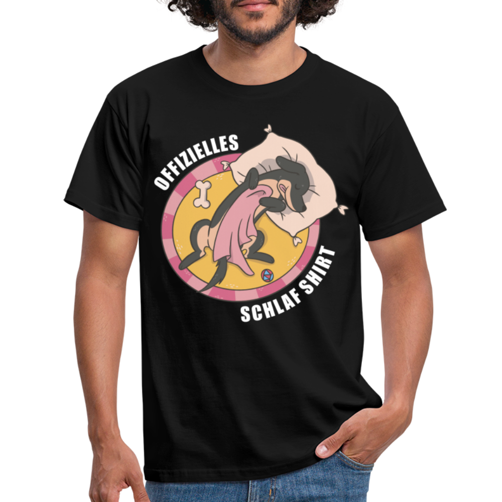 Offizielles Schlaf Shirt Lustiges T-Shirt - Schwarz