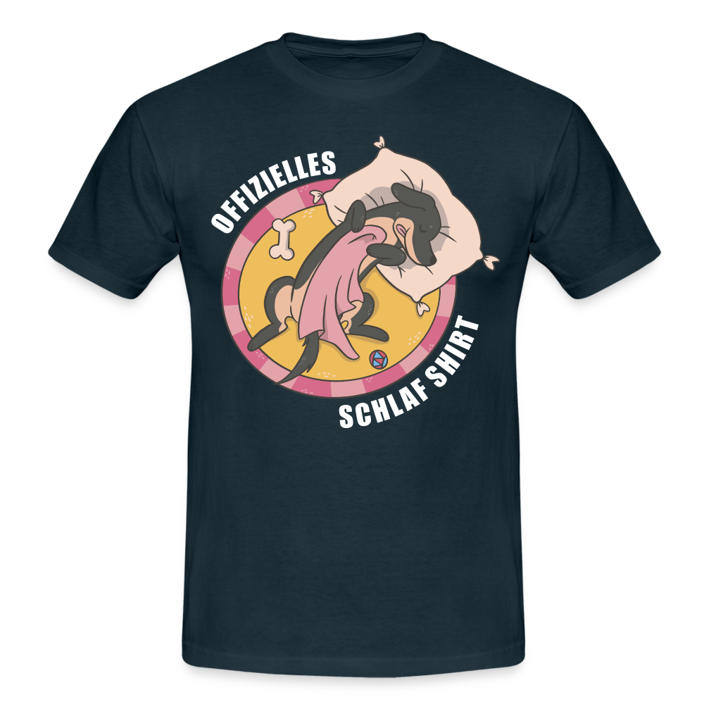 Offizielles Schlaf Shirt Lustiges T-Shirt - Navy