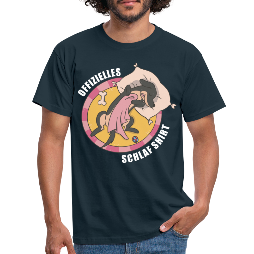 Offizielles Schlaf Shirt Lustiges T-Shirt - Navy