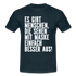 Masken Shirt manche Menschen sehen mit Maske besser aus Lustig Sarkasmus T-Shirt - Navy