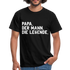 Vatertag Geburtstag Papa der Mann die Legende Geschenk T-Shirt - Schwarz