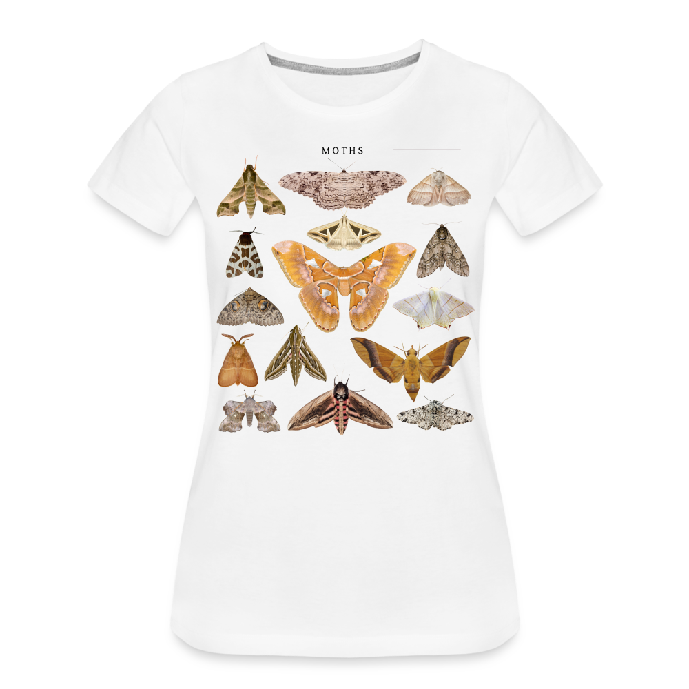 Lepidopterologie Shirt Schmetterlingssammlerin Frauen Premium T-Shirt - Weiß